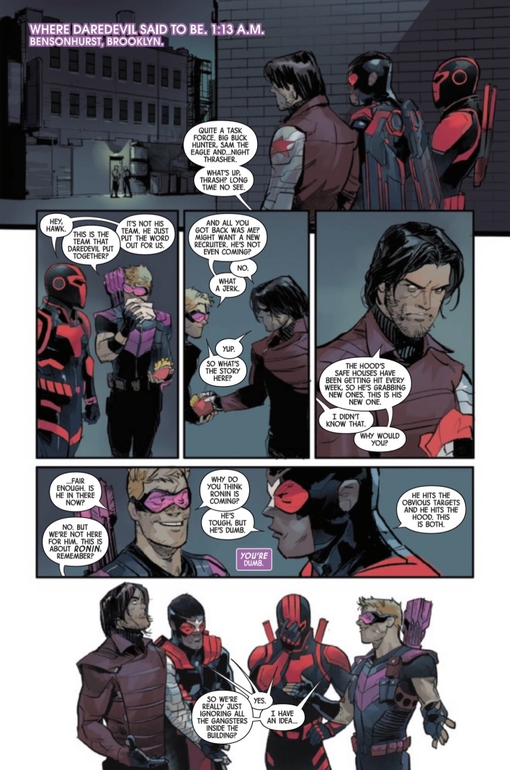 Hawkeye Freefall #4 pg2.